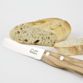 BEST FRIENDS bread and butter olive wood handle
